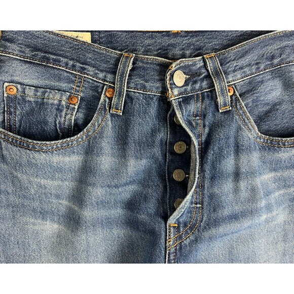 Levis Premium 501 High Rise Button-Fly Straight Jeans  Size 26  Vintage-Inspired - Picture 8 of 14
